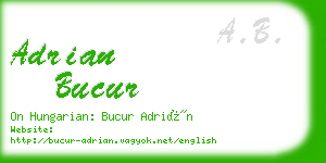 adrian bucur business card